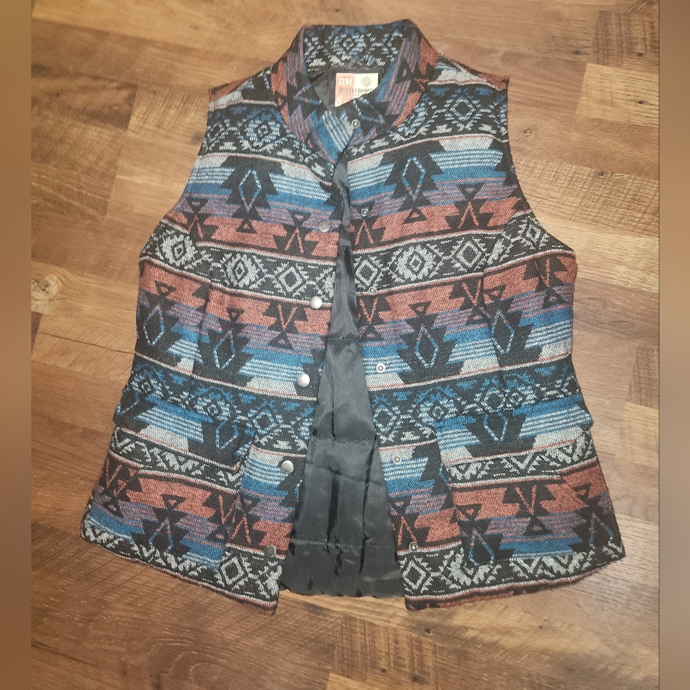 Women's Aztec RuffHewn Size M Jacket Vest
